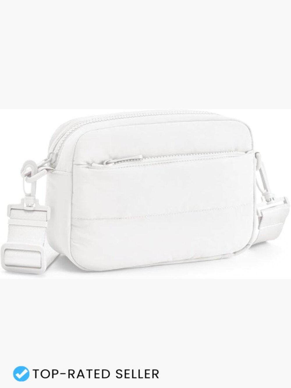 Small Quilted Puffy Crossbody Bag Nylon Travel Purse RFID Minimal Chic Everyday
